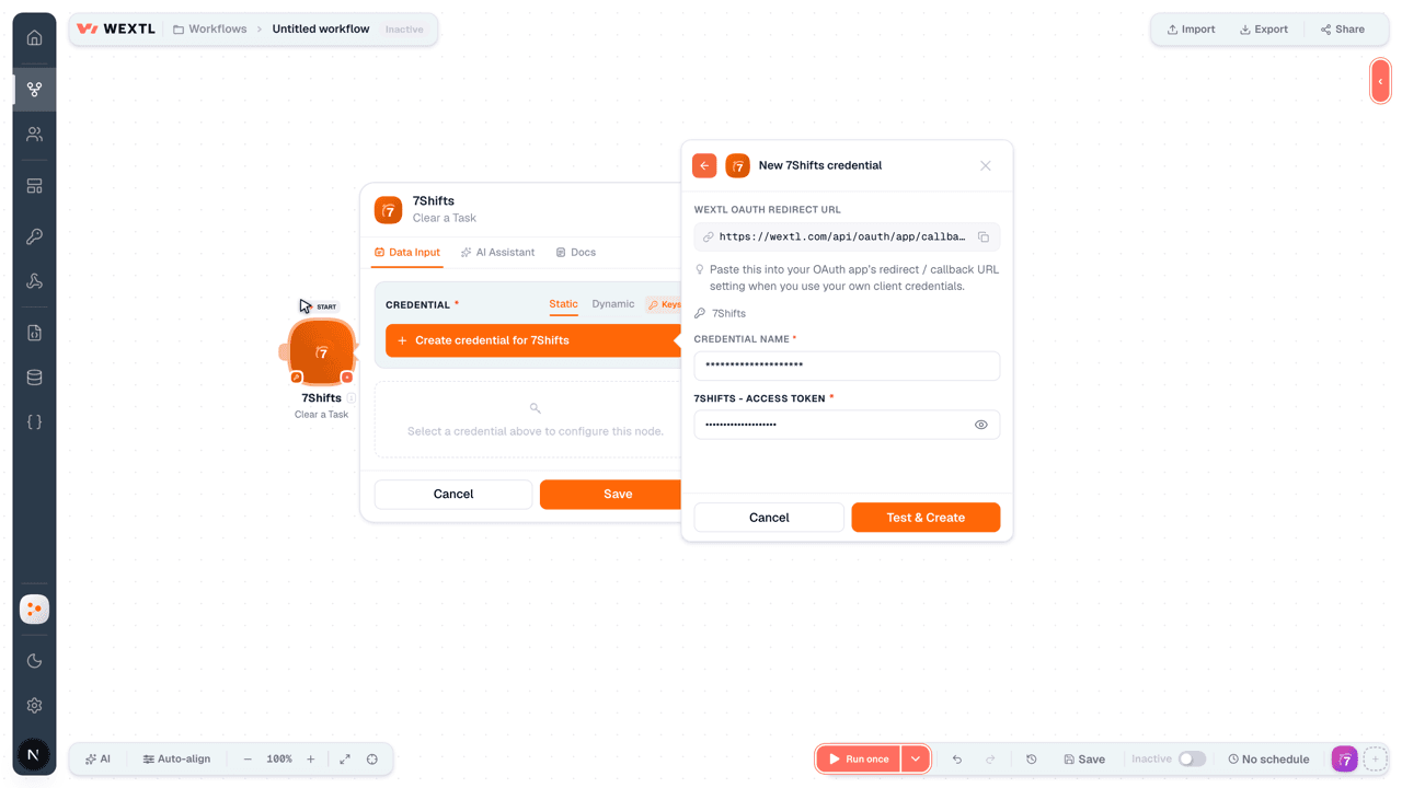 Connecting 7Shifts to WEXTL®