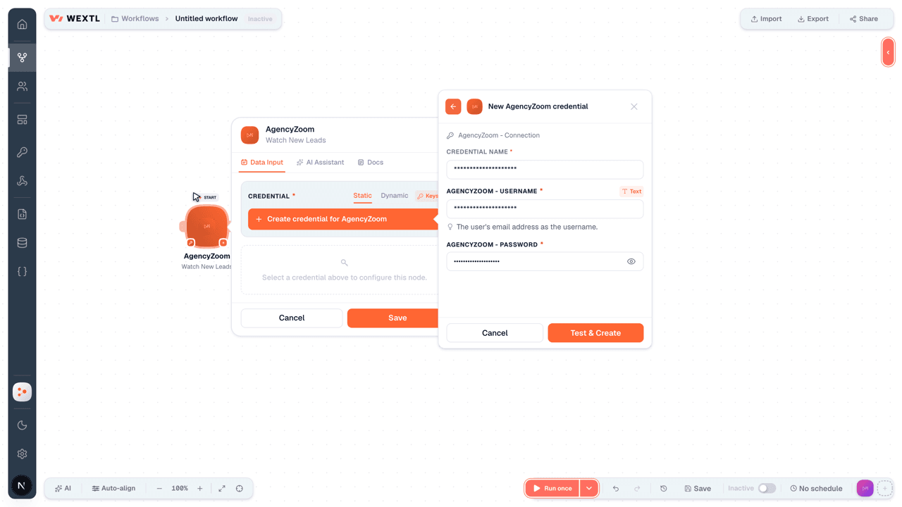 Connecting AgencyZoom to WEXTL®