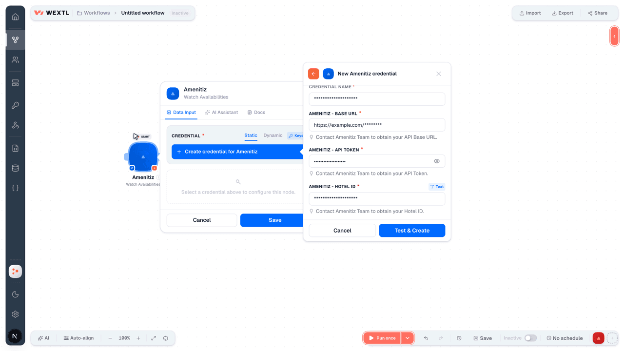 Connecting Amenitiz to WEXTL®