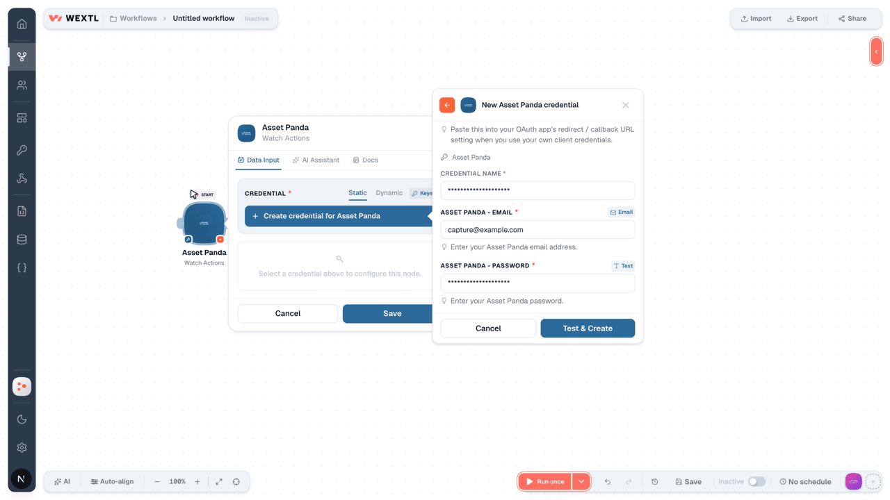 Connecting Asset Panda to WEXTL®
