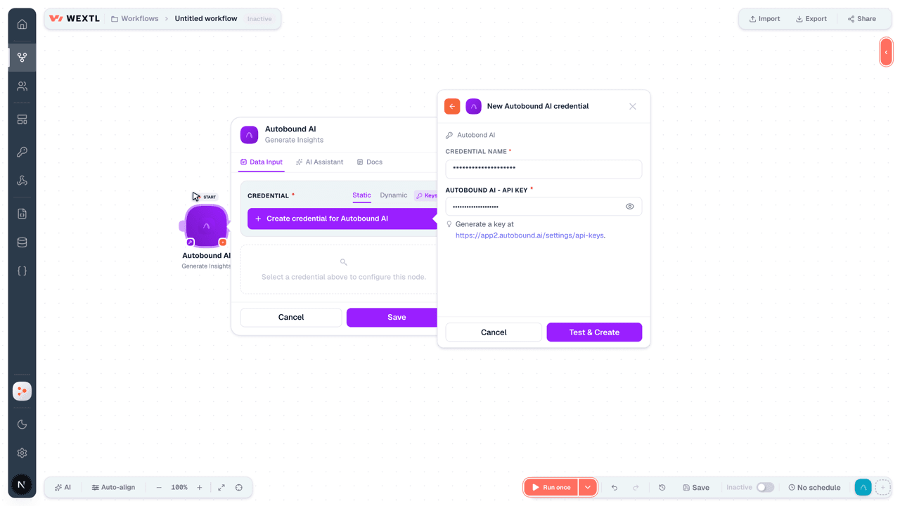 Connecting Autobound AI to WEXTL®