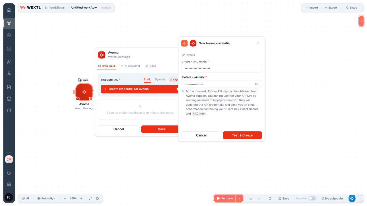 Connecting Avoma to WEXTL®