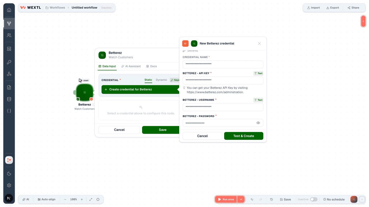 Connecting Betterez to WEXTL®