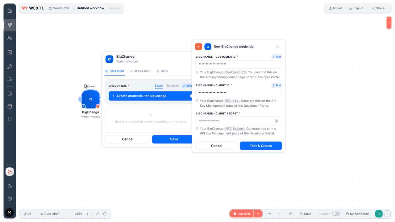 Connecting BigChange to WEXTL®