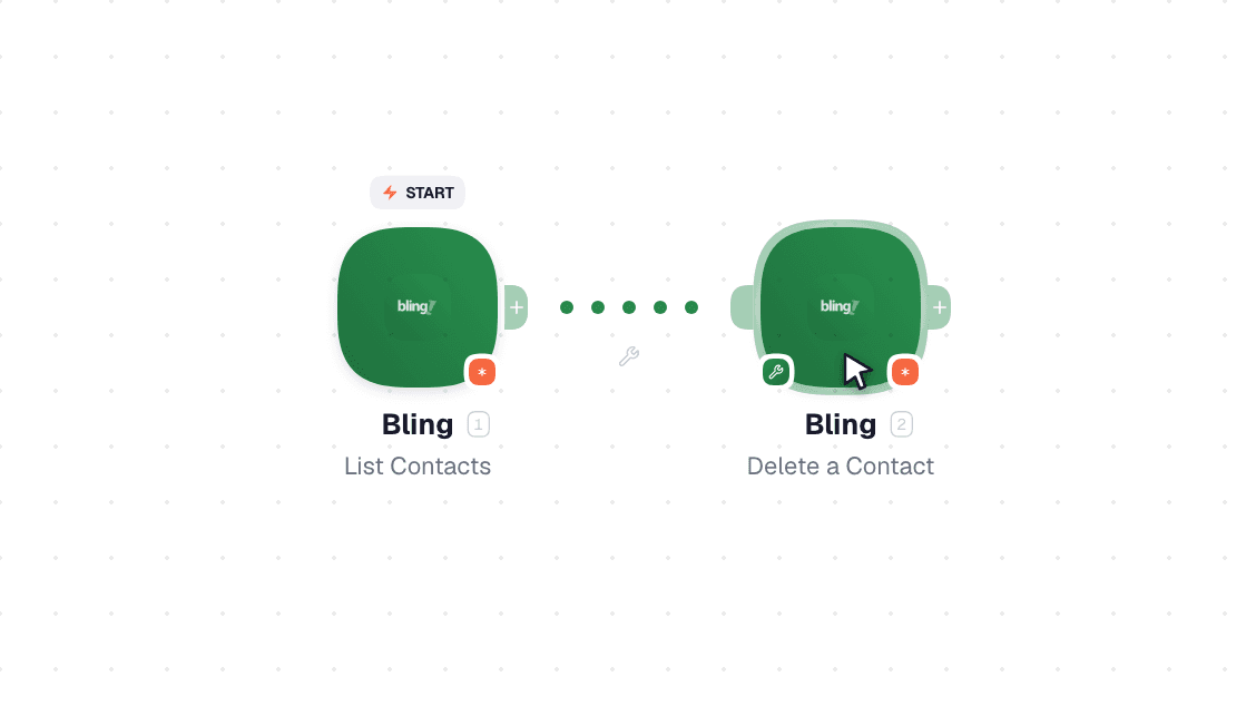 Bling workflow on the canvas: Watch Events then Add Invoices to a Purchase Order