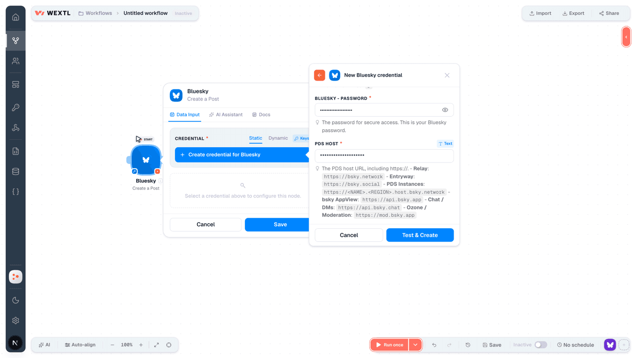 Connecting Bluesky to WEXTL®