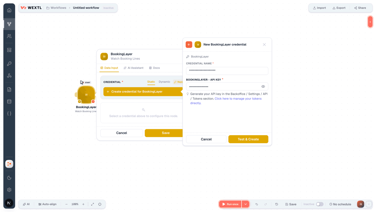 Connecting BookingLayer to WEXTL®