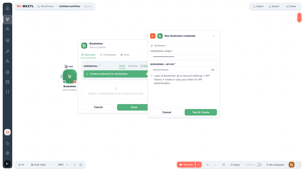 Connecting Bookwhen to WEXTL®