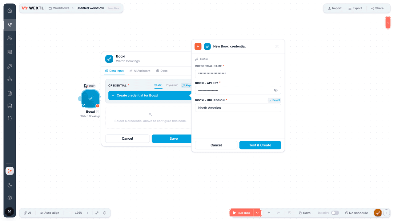 Connecting Booxi to WEXTL®