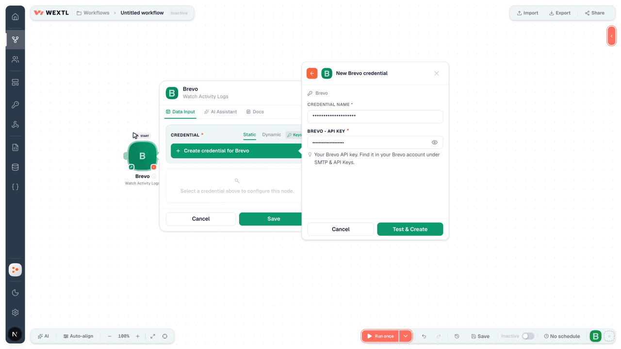 Connecting Brevo to WEXTL®