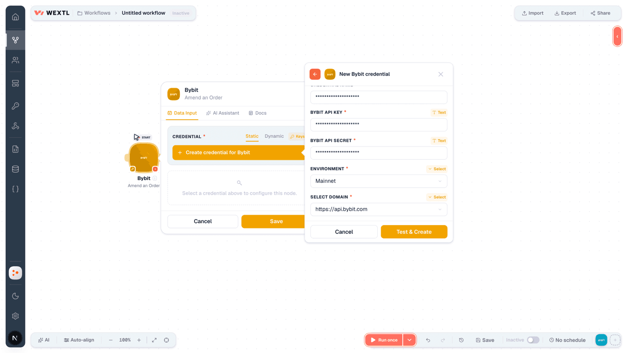 Connecting Bybit to WEXTL®