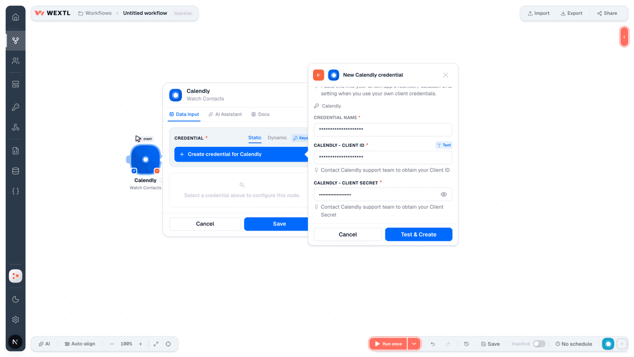 Connecting Calendly to WEXTL®