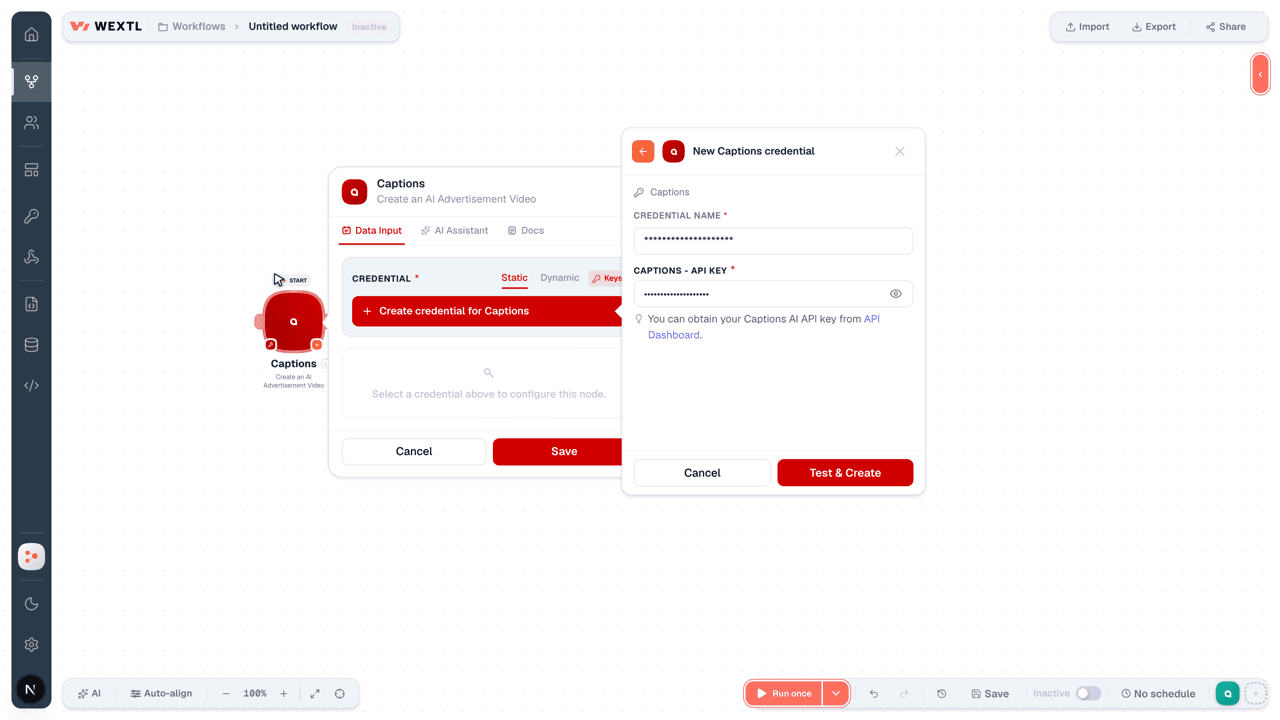 Connecting Captions to WEXTL®