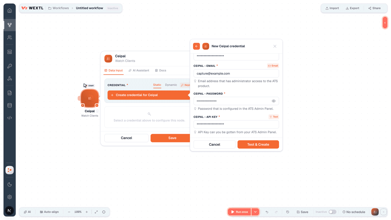 Connecting Ceipal to WEXTL®