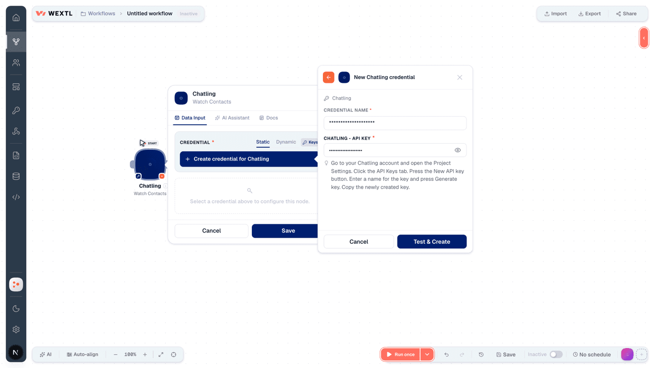 Connecting Chatling to WEXTL®