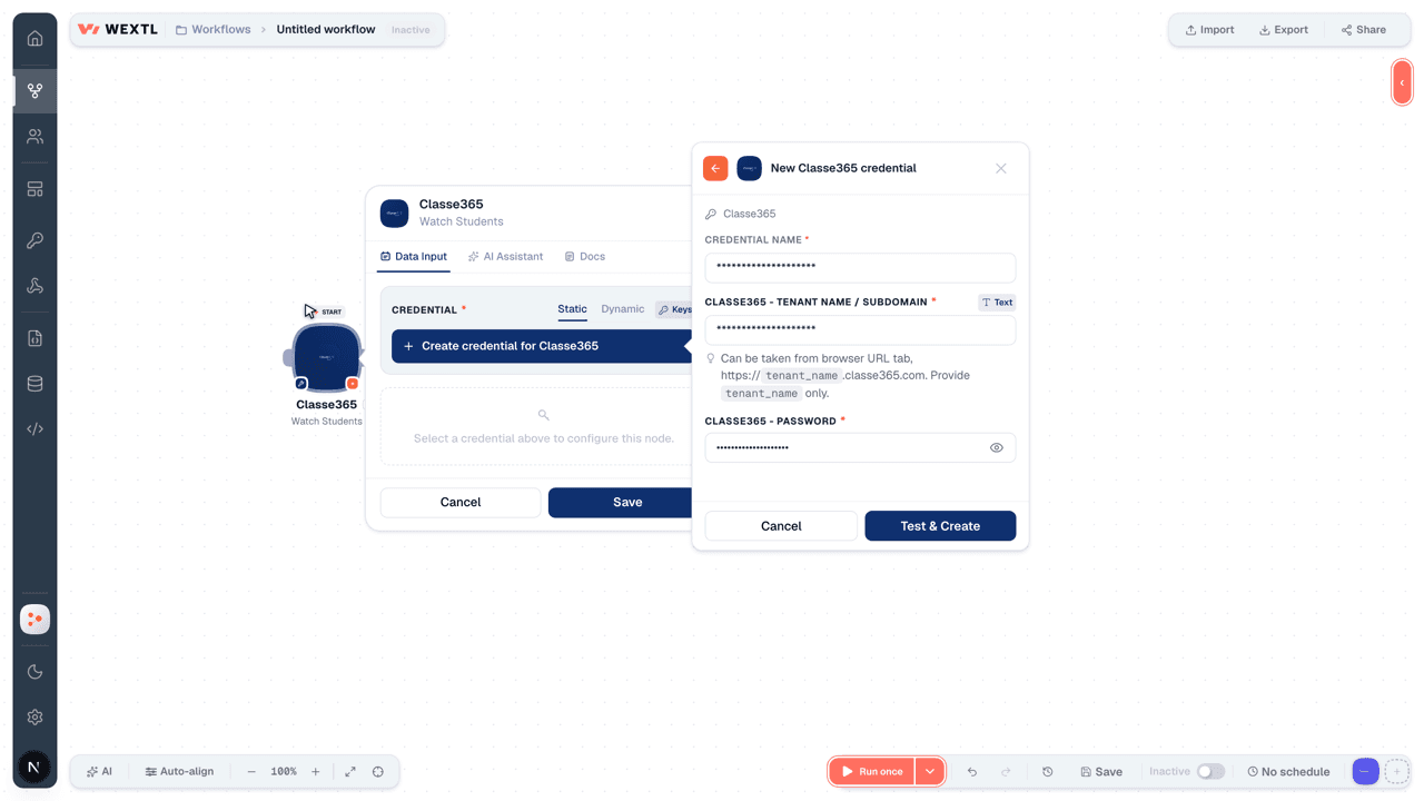 Connecting Classe365 to WEXTL®