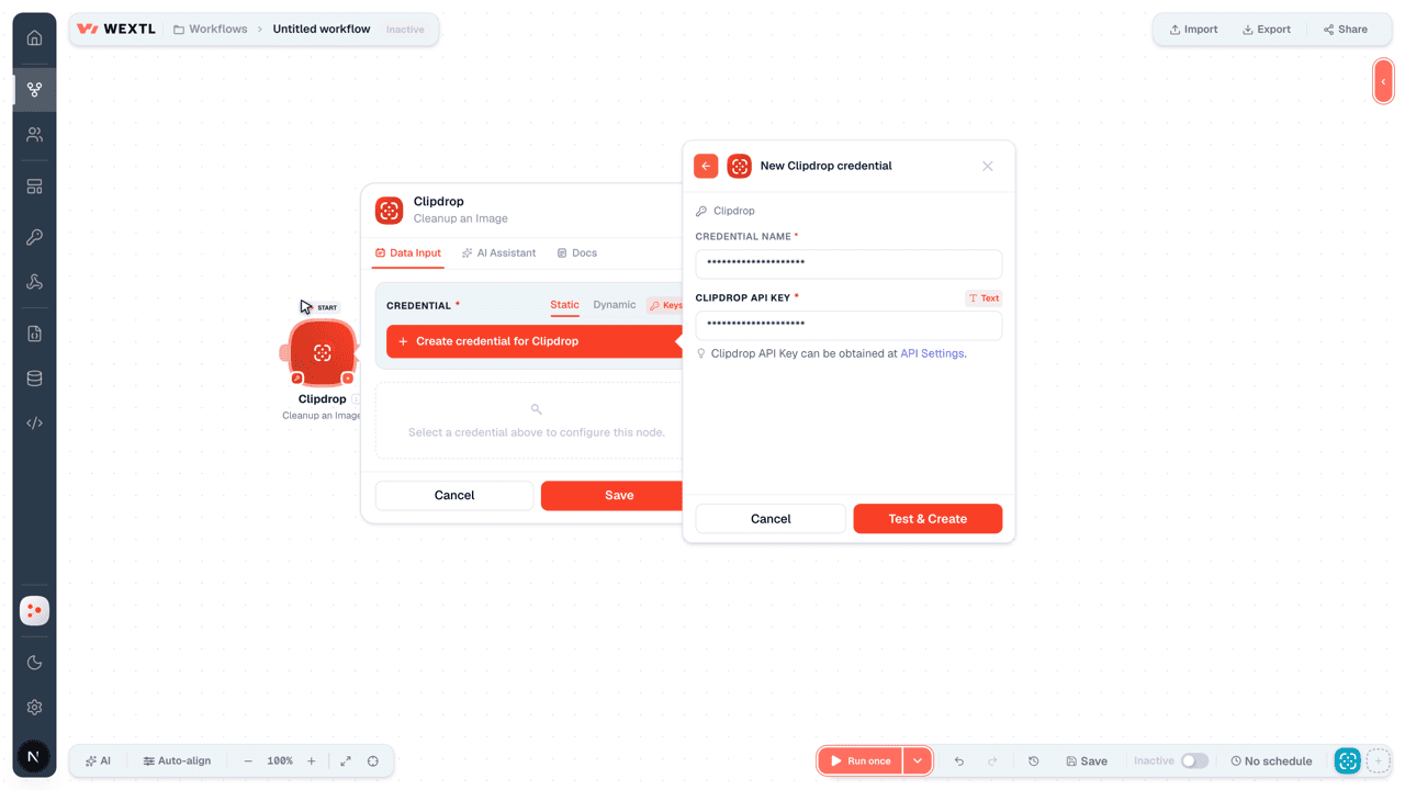 Connecting Clipdrop to WEXTL®