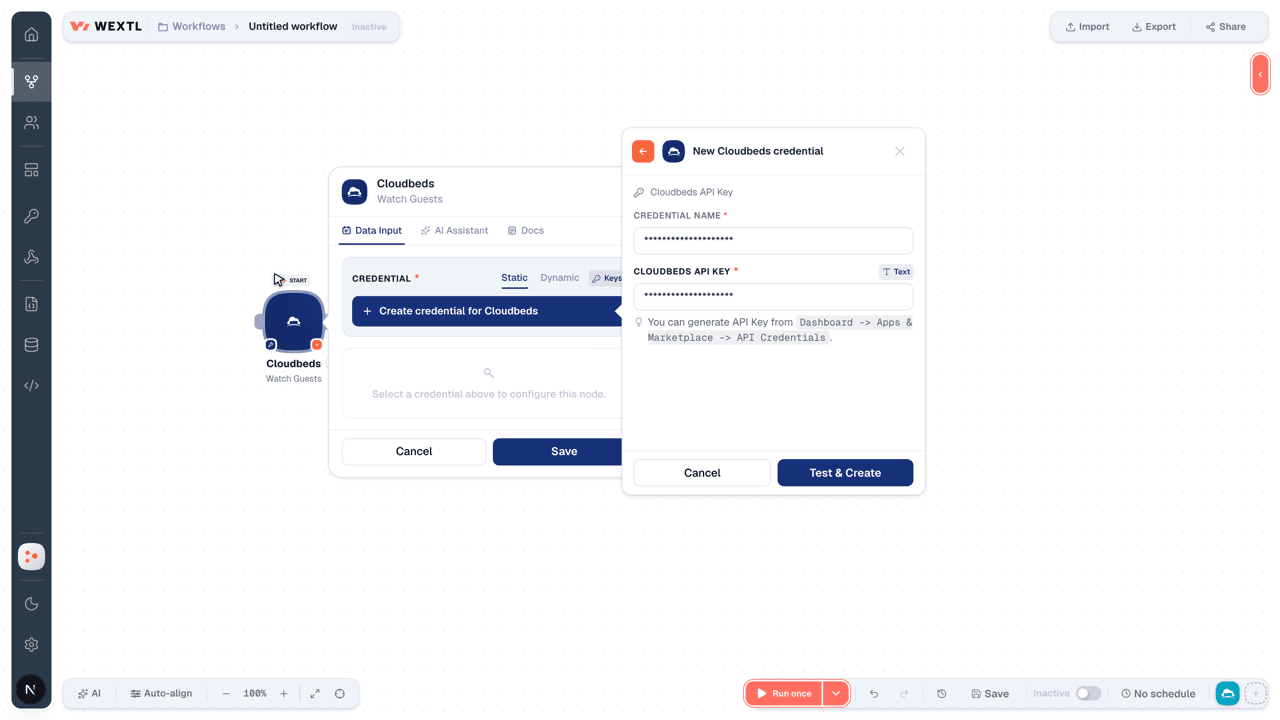 Connecting Cloudbeds to WEXTL®