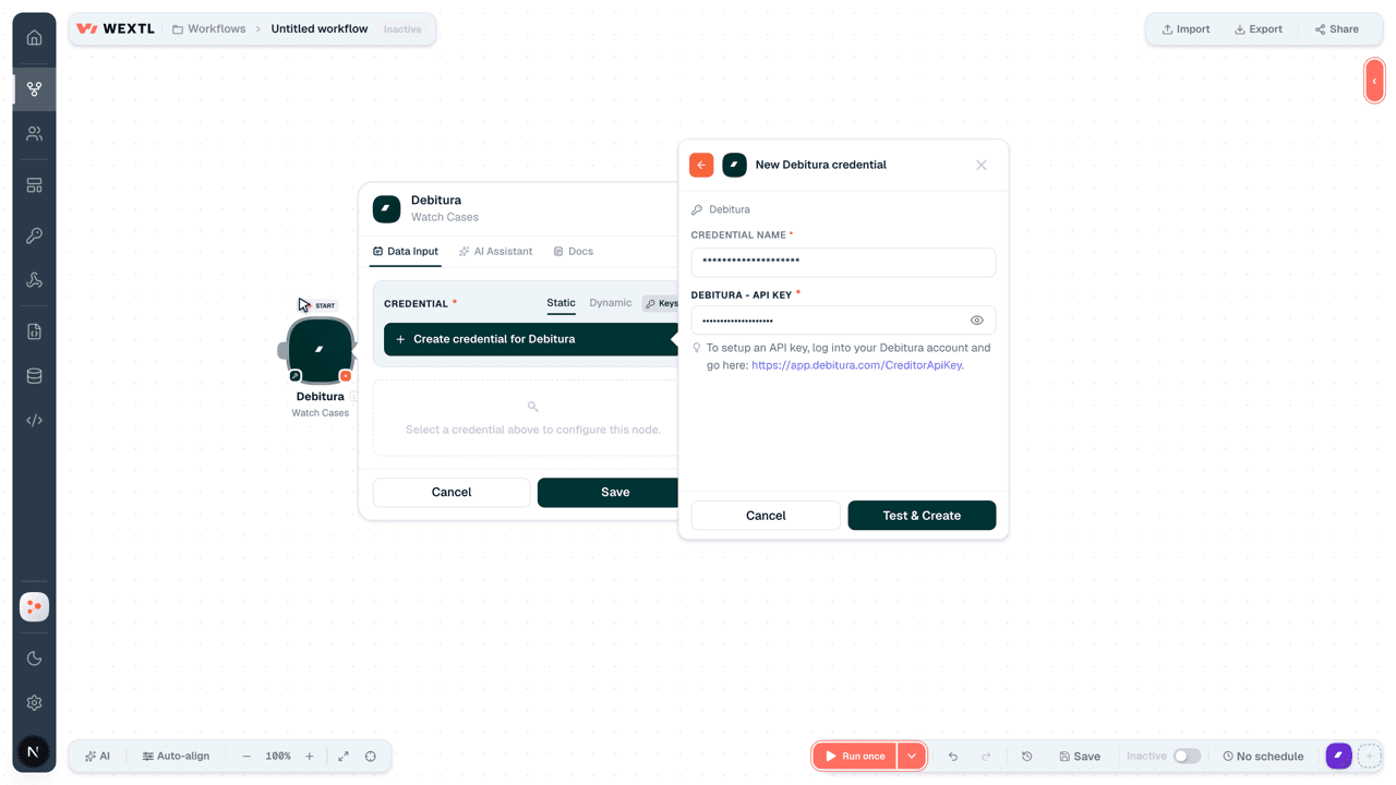 Connecting Debitura to WEXTL®