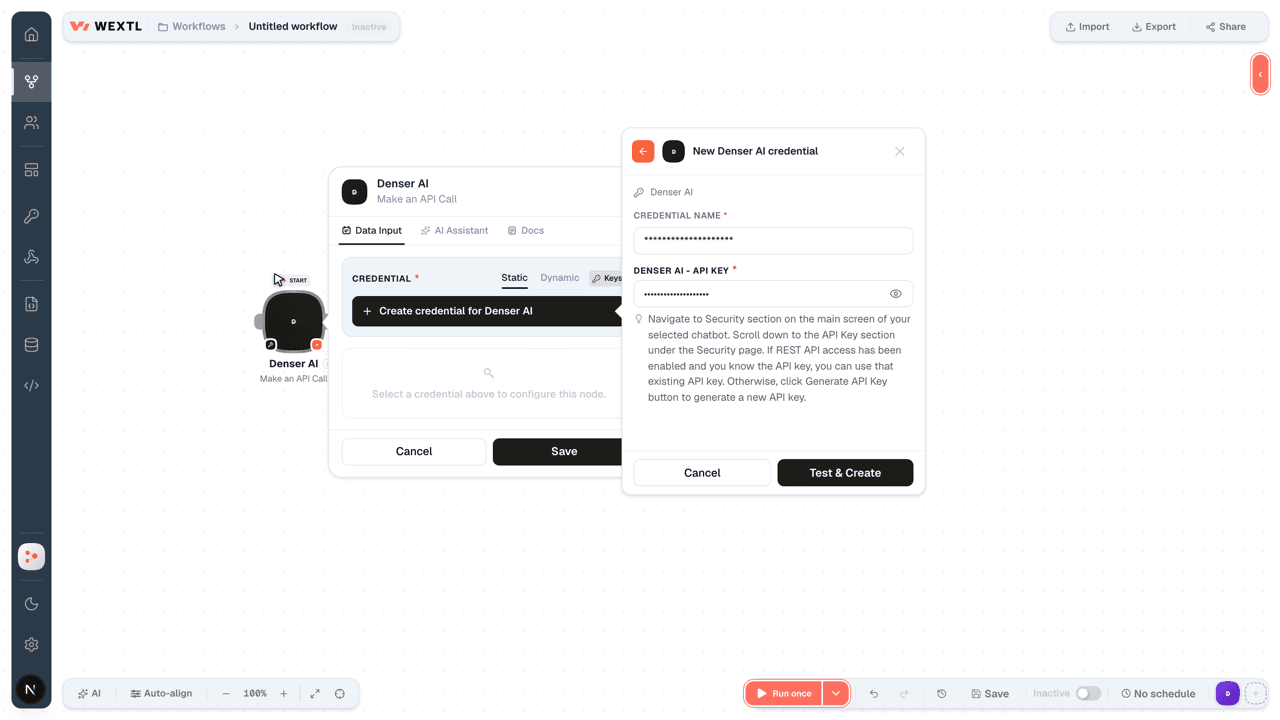 Connecting Denser AI to WEXTL®