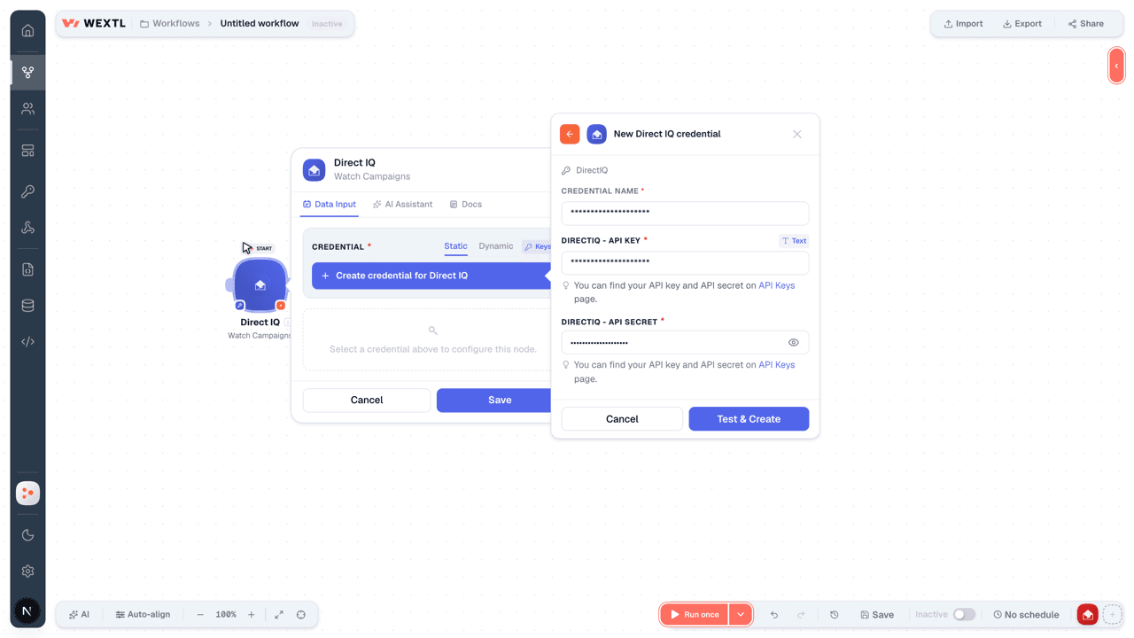 Connecting Direct IQ to WEXTL®