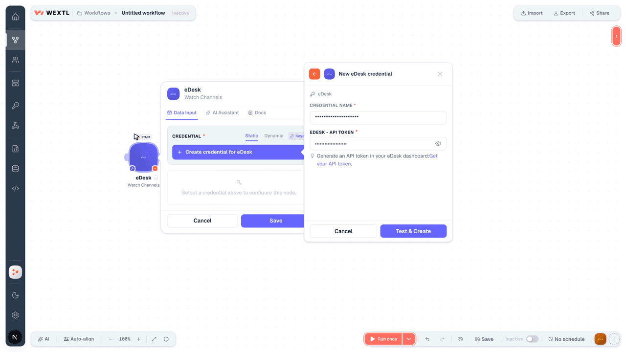 Connecting eDesk to WEXTL®