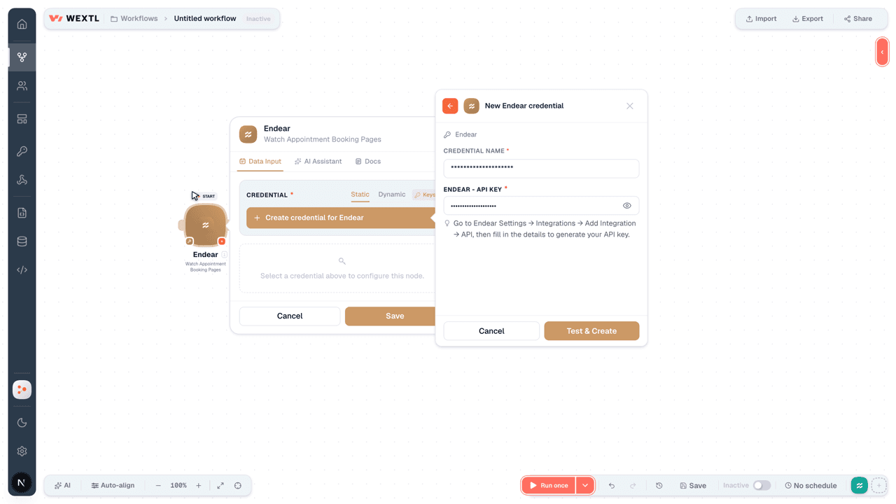 Connecting Endear to WEXTL®