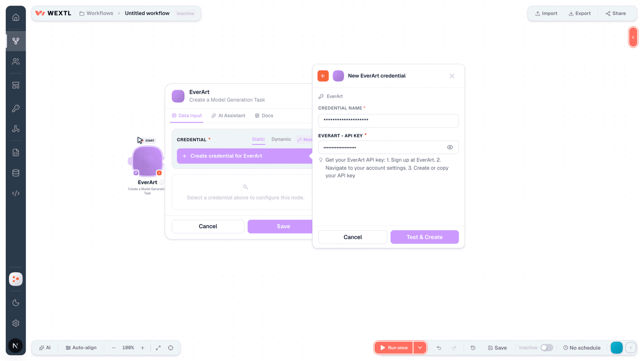 Connecting EverArt to WEXTL®