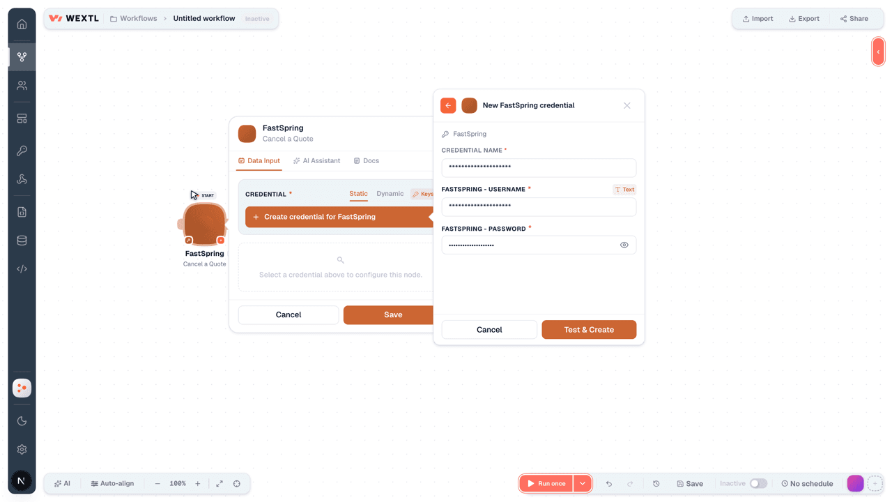 Connecting FastSpring to WEXTL®