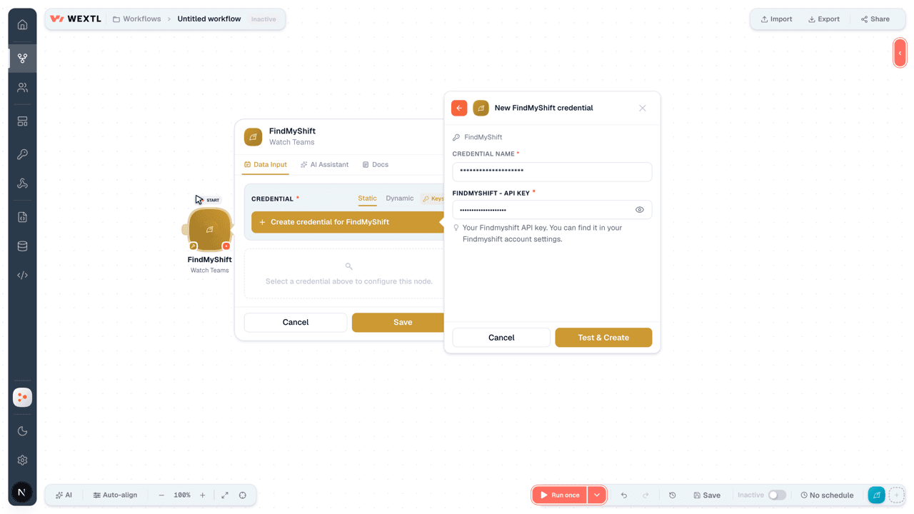 Connecting FindMyShift to WEXTL®