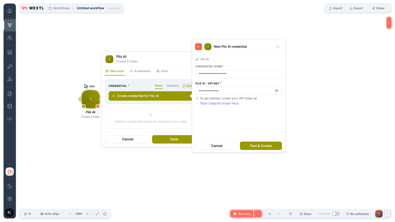 Connecting Fliz AI to WEXTL®