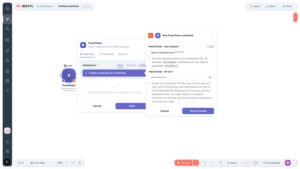 Connecting FreshTeam to WEXTL®