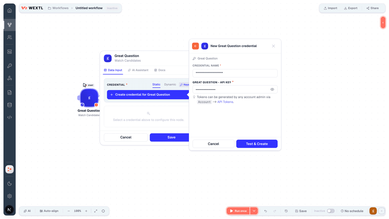 Connecting Great Question to WEXTL®
