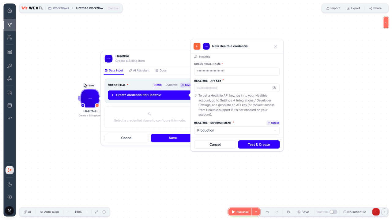 Connecting Healthie to WEXTL®