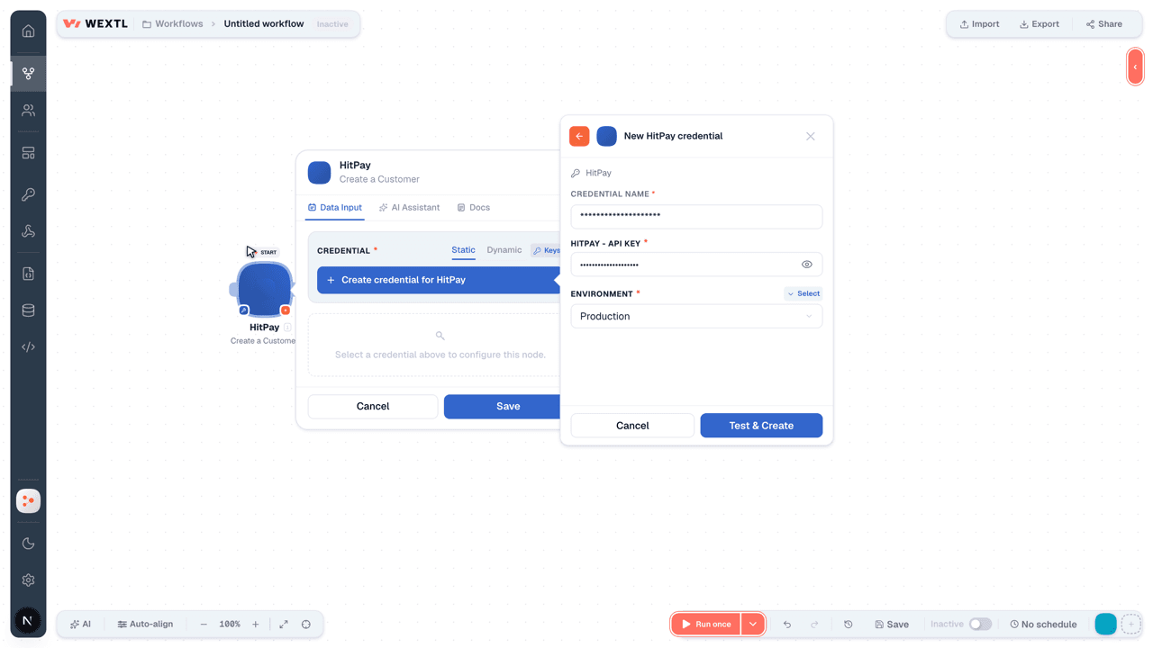 Connecting HitPay to WEXTL®