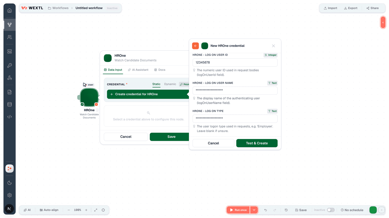 Connecting HROne to WEXTL®