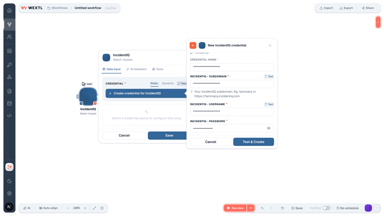 Connecting IncidentIQ to WEXTL®