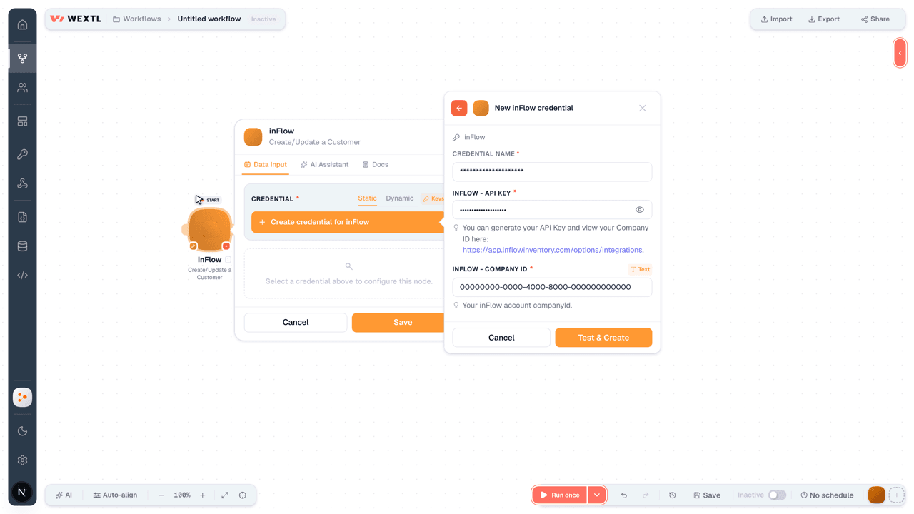 Connecting inFlow to WEXTL®