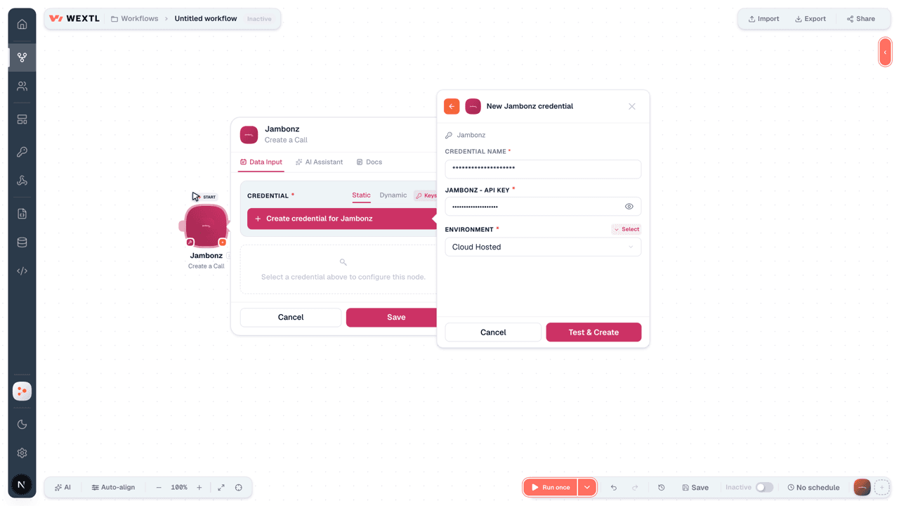 Connecting Jambonz to WEXTL®