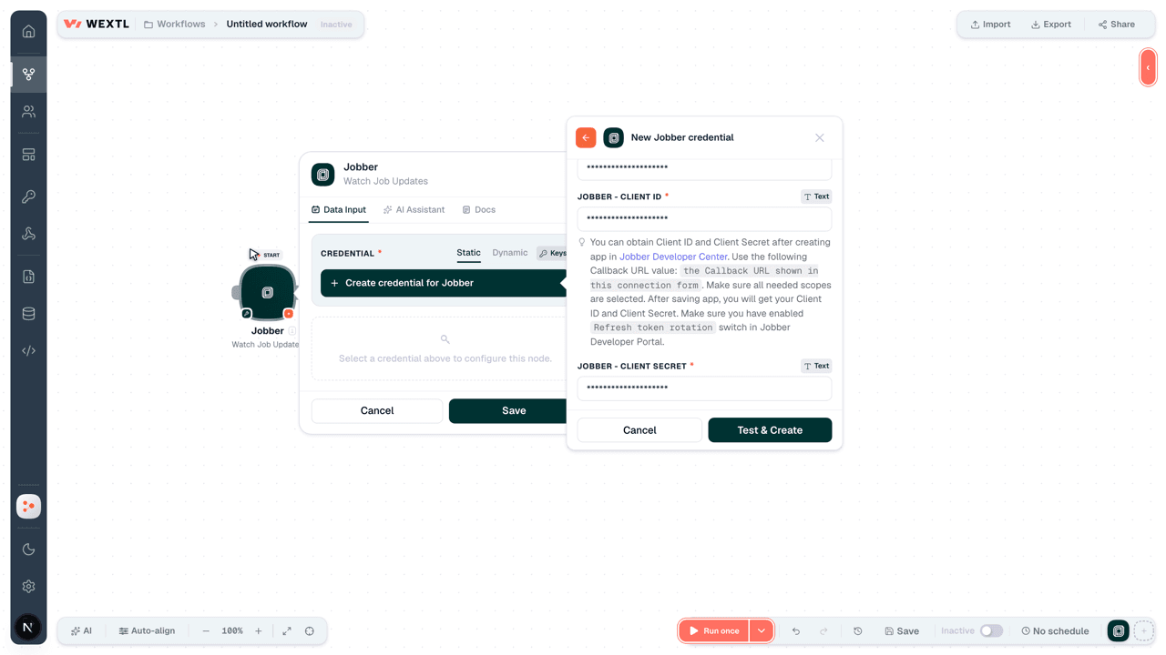 Connecting Jobber to WEXTL®