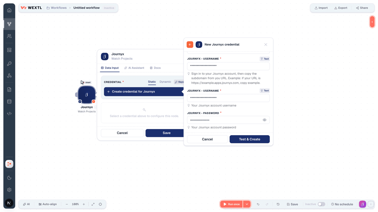 Connecting Journyx to WEXTL®