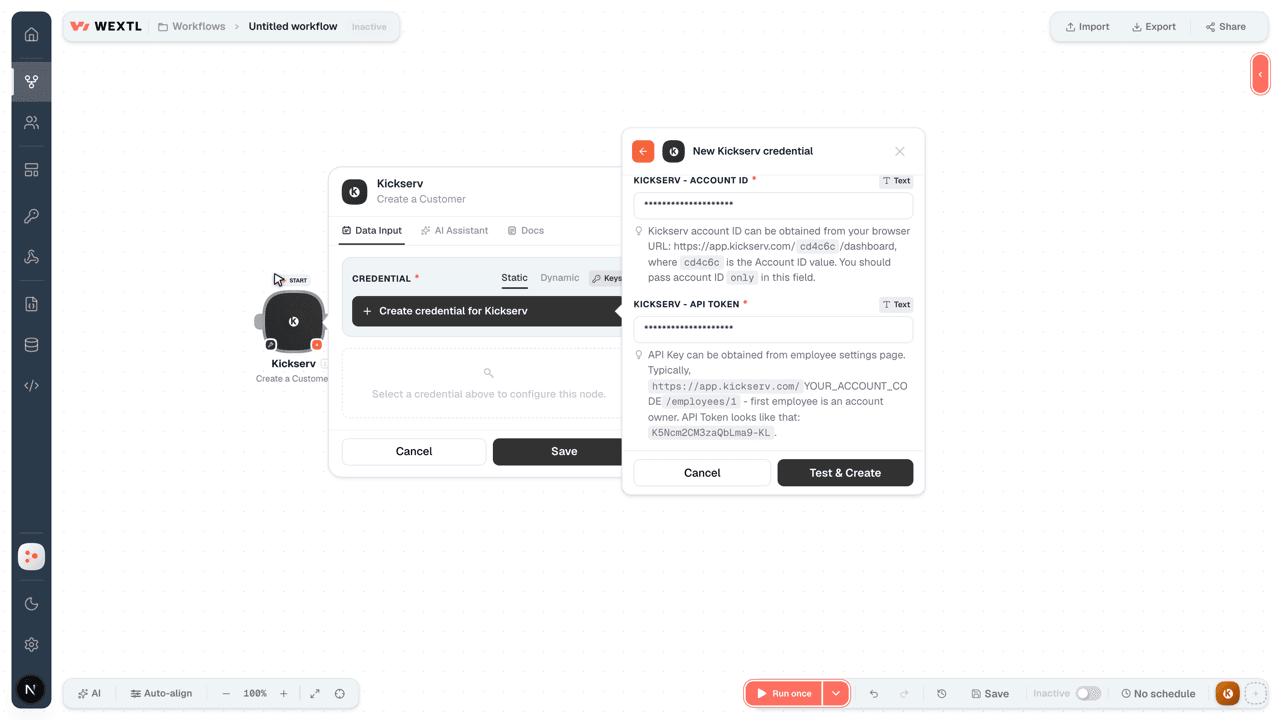 Connecting Kickserv to WEXTL®