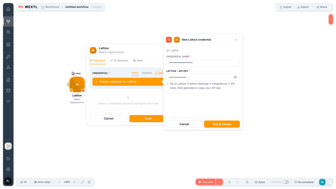 Connecting Lattice to WEXTL®