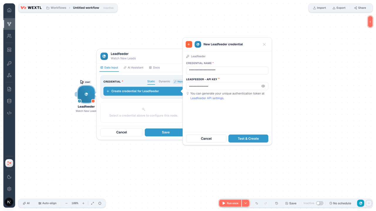 Connecting Leadfeeder to WEXTL®
