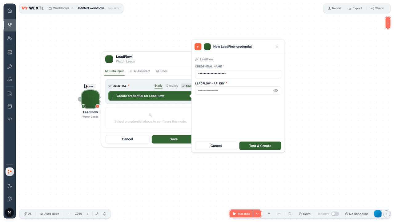 Connecting LeadFlow to WEXTL®