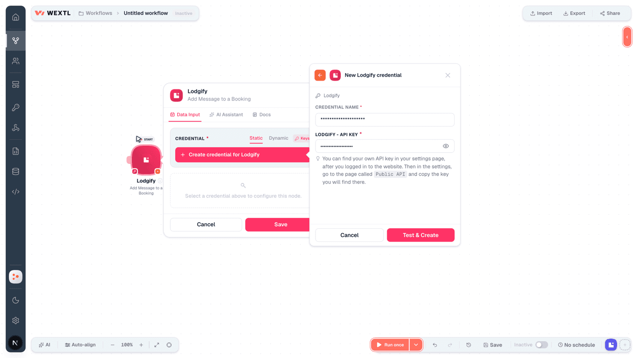 Connecting Lodgify to WEXTL®