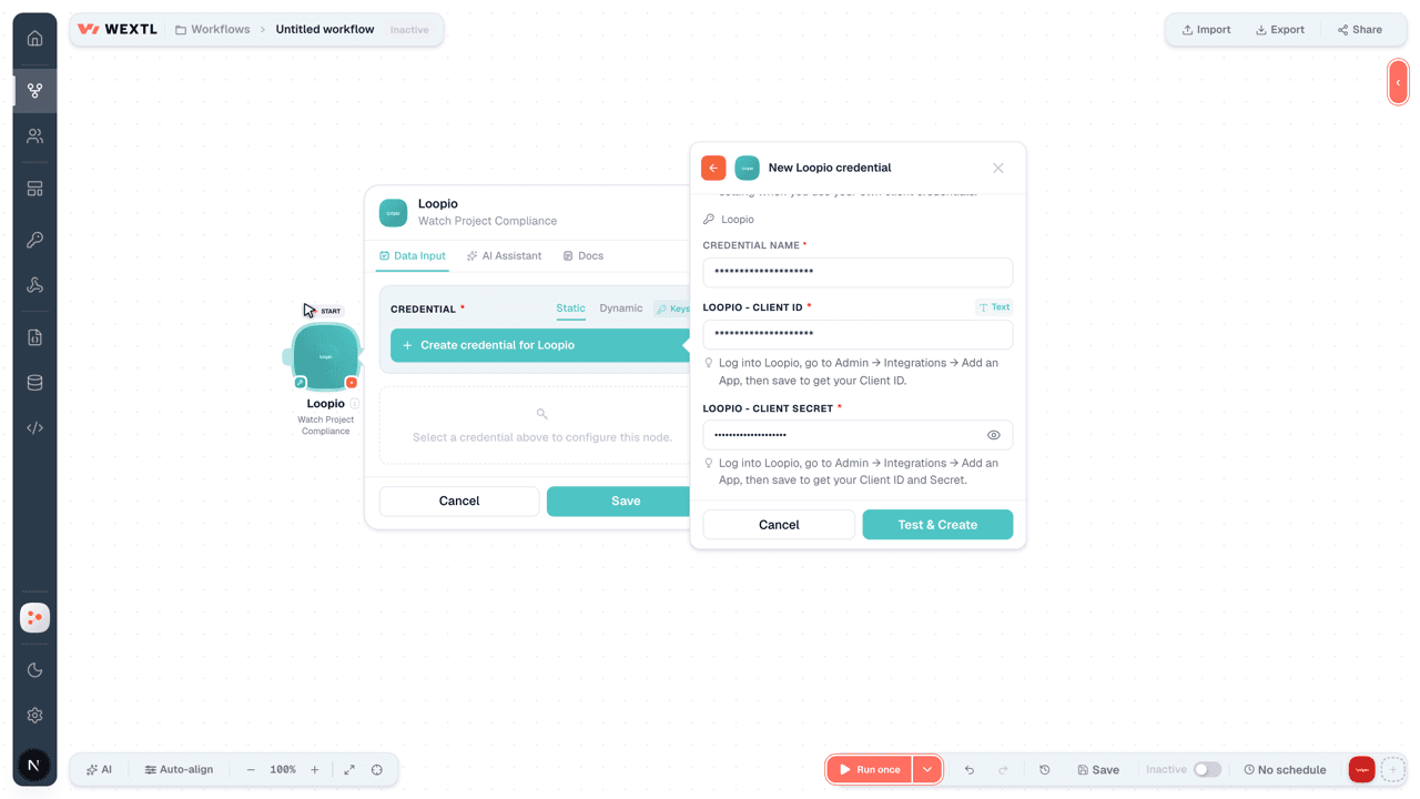 Connecting Loopio to WEXTL®