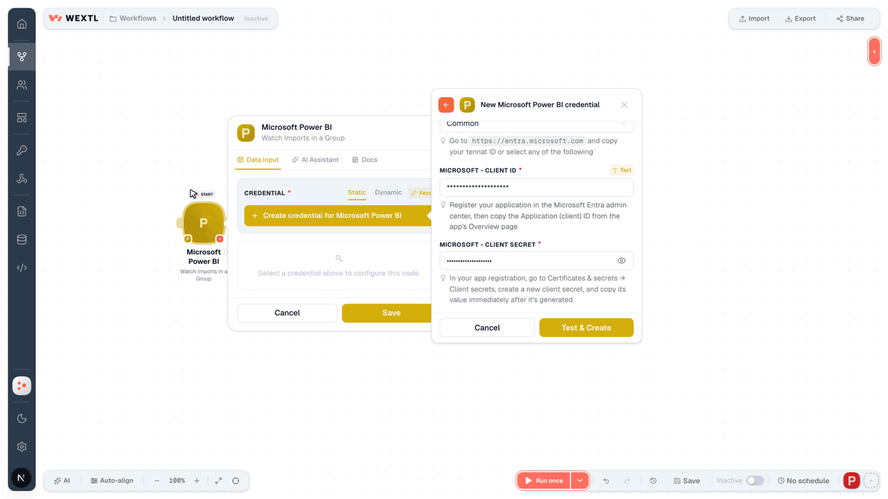 Connecting Microsoft Power BI to WEXTL®