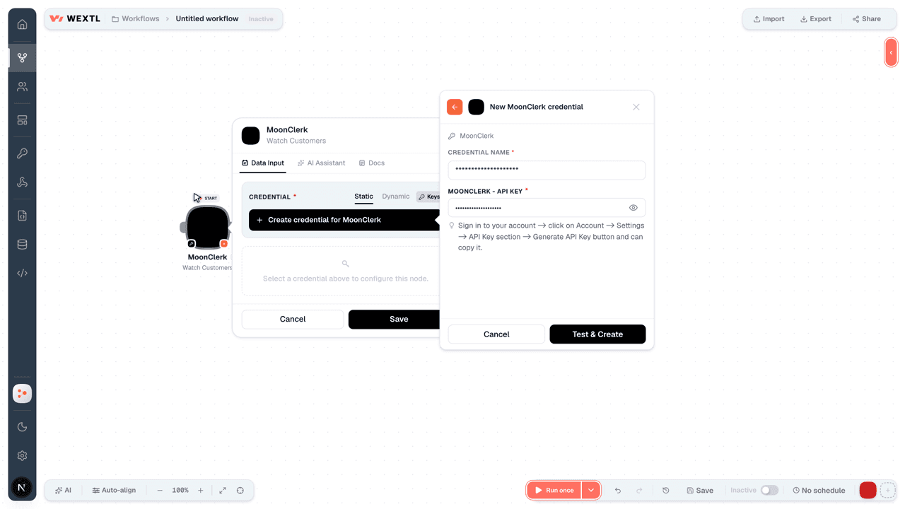 Connecting MoonClerk to WEXTL®