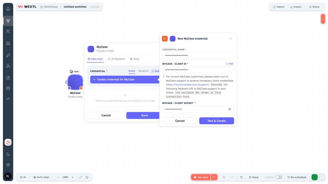 Connecting MyCase to WEXTL®